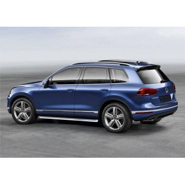 Защита штатных порогов 57 мм Rival для Volkswagen Touareg 2010-2017