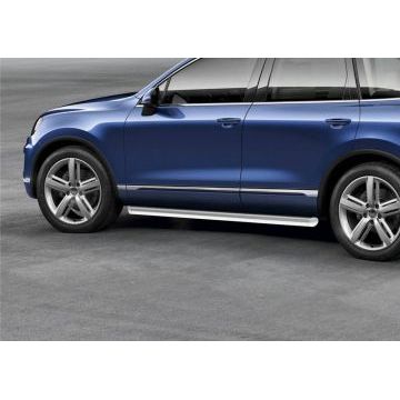 Защита штатных порогов 76 мм Rival для Volkswagen Touareg 2010-2017