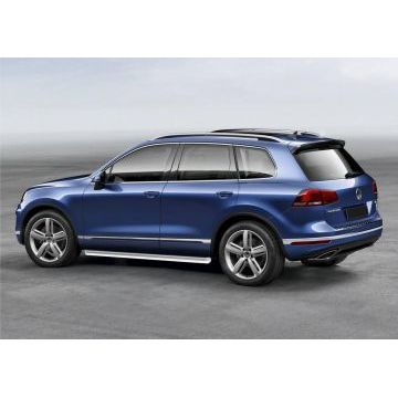 Защита штатных порогов 76 мм Rival для Volkswagen Touareg 2010-2017