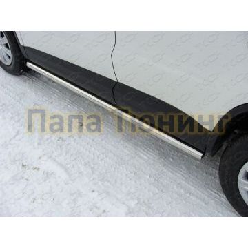 Пороги труба 60 мм ТСС для Volkswagen Tiguan 2011-2016 Пороги труба 60 мм ТСС для Volkswagen Tiguan 2011-2016