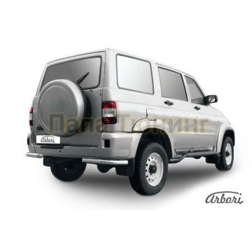 Защита задняя уголки 57 мм Slitkoff для УАЗ 3163 Патриот 2005-2014 Защита задняя уголки 57 мм Slitkoff для УАЗ 3163 Патриот 2005-2014