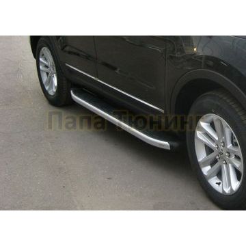 Пороги алюминиевые Alyans для Geely Emgrand X7 2013-2019