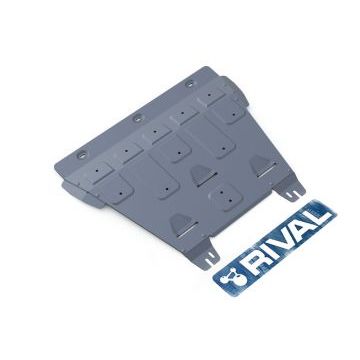 Защита картера + КПП алюминий 4 мм RIVAL для Ford Mondeo, 2.5; 2.0(199л.с.) 2015-