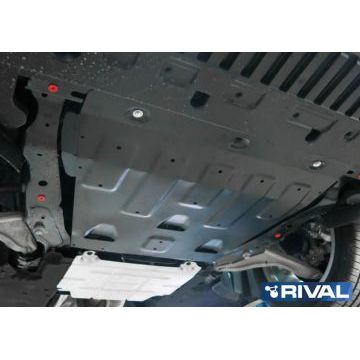 Защита картера и КПП Rival для 2,0 и 2,5 сталь 2 мм для Ford Mondeo 2015-2019