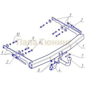 Фаркоп Avtos для Ford Mondeo 2007-2015