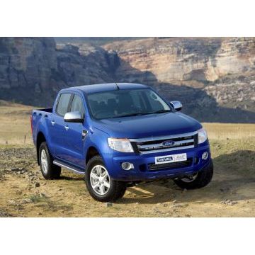 Пороги алюминиевые Rival Premium для Ford Ranger 2012-2015