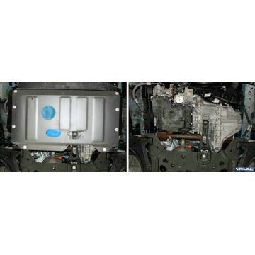 Защита картера + КПП Rival алюминий 4 мм для Ford Tourneo Custom, V - 2.2d; передний привод 2012-