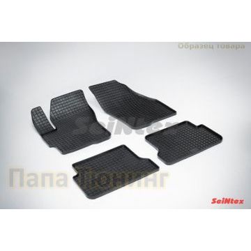 Коврики резиновые Seintex с рисунком Сетка для Acura MDX 2013-