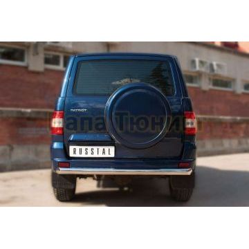 Защита заднего бампера d76 РусСталь для УАЗ Патриот 2015-