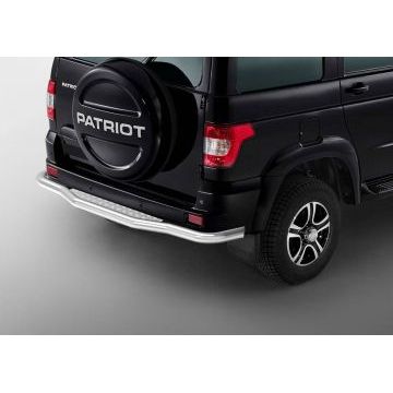 Защита задняя со ступенькой 76 мм Rival для УАЗ 3163 Патриот 2015-