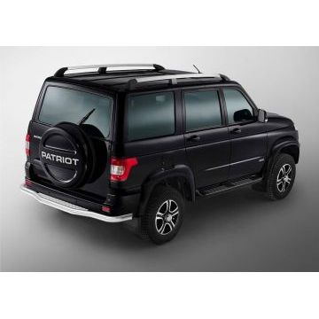 Защита задняя со ступенькой 76 мм Rival для УАЗ 3163 Патриот 2015-