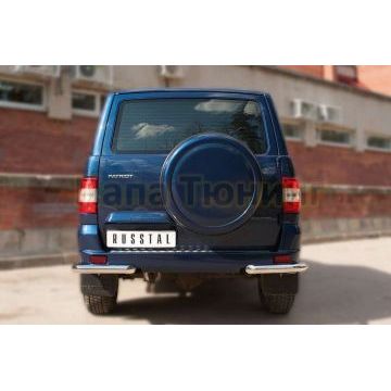 Защита задняя уголки d57 РусСталь для УАЗ Патриот 2015-