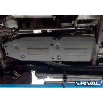 Защита топливного бака алюминий 4 мм Rival для Volkswagen Amarok, V - 2.0d; 3.0d 2010-2016/Volkswagen Amarok, V - 2.0d; 3.0d 2016-