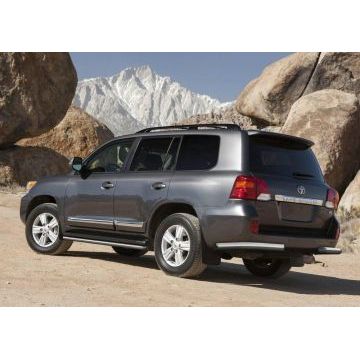 Защита задняя уголки 76 мм Rival для Toyota Land Cruiser 200 2012-2015