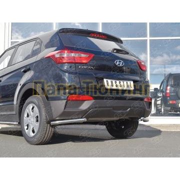 Защита задняя уголки d42 РусСталь для Hyundai Creta 2016-2021