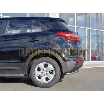 Защита задняя уголки d42 РусСталь для Hyundai Creta 2016-2021