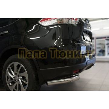Защита задняя уголки d57 РусСталь для Nissan X-Trail 2015-