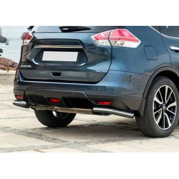 Защита задняя уголки 57 мм Rival для Nissan X-Trail T32 2015-2018