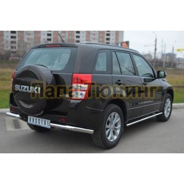 Защита задняя уголки d57 РусСталь для Suzuki Grand Vitara 2012-2015