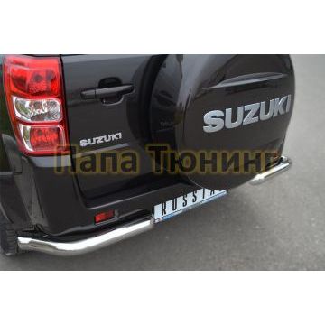 Защита задняя уголки d57 РусСталь для Suzuki Grand Vitara 2012-2015