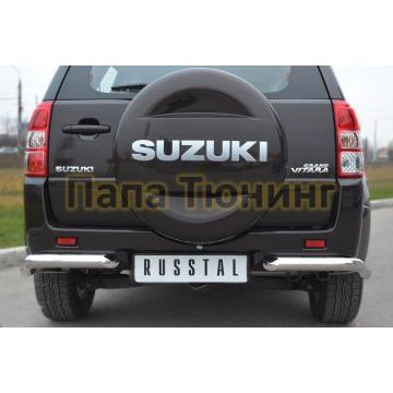 Защита задняя уголки d57 РусСталь для Suzuki Grand Vitara 2012-2015