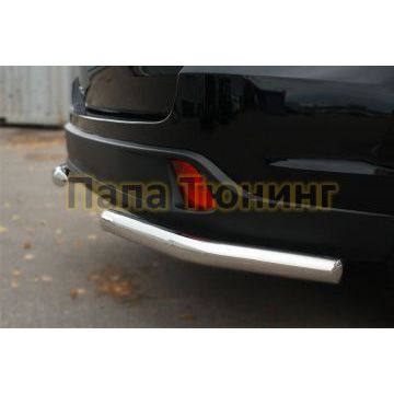 Защита задняя уголки d57 РусСталь для Toyota Highlander 2014-2016