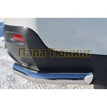 Защита задняя уголки d57 РусСталь для Toyota Highlander 2010-2014