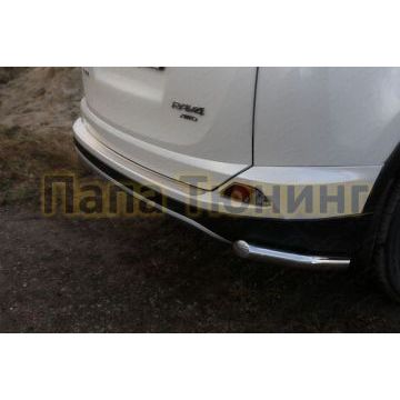 Защита задняя уголки 60 мм ТСС для Toyota RAV4 2015-2019 Защита задняя уголки 60 мм ТСС для Toyota RAV4 2015-2019