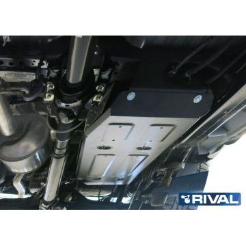 Защита топливного бака Rival для 2,4D и 2,8D сталь 3 мм на 4х4 для Toyota Hilux 2015-