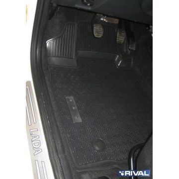 Коврики салона Rival полиуретан 5 штук на 5 мест для Lada Largus 2012-