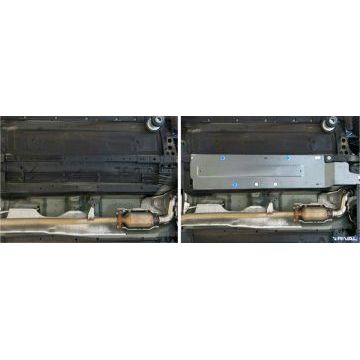 Защита топливных трубок алюминий 4 мм RIVAL для Nissan X-Trail, V - 2.0; 2.5 2015-2018