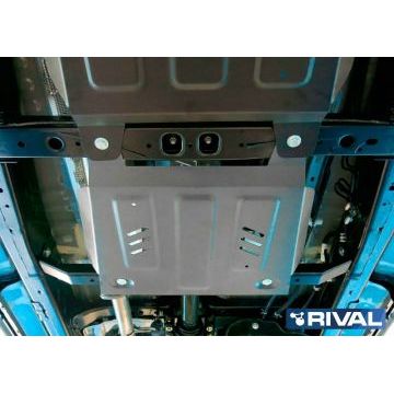 Защита РК Rival для 2,4D и 2,8D алюминий 6 мм для Toyota Hilux 2015-