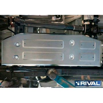 Защита топливного бака Rival для 2,4D и 2,8D алюминий 6 мм для Toyota Hilux 2015-
