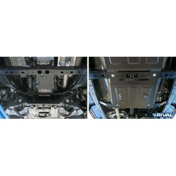 Защита РК Rival для 2,4D и 2,8D сталь 3 мм на 4х4 для Toyota Hilux 2015-