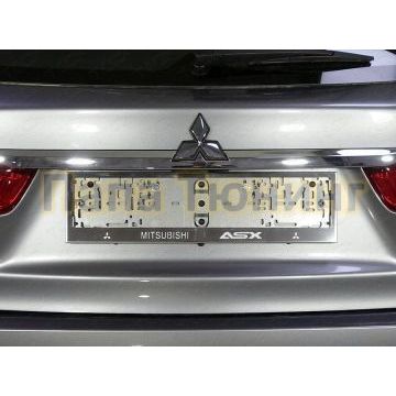 Рамка номерного знака Mitsubishi ASX (комплект) ТСС для Mitsubishi ASX Любые