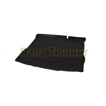 Полиуретановый коврик багажника Rival для Lada Xray хэтчбек, хэтчбек Lada Xray Cross без полки и с пластиковой накладки в проеме багажника 2016-