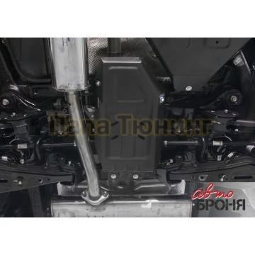 Защита редуктора сталь 2 мм АвтоБРОНЯ для Hyundai Tucson, V - 1.6T(177л.с); 2.0; 2.0d; полный привод 2015-2018/Hyundai Tucson, V - 2.0; 2.0d; 2.4; полный привод 2018-2021/Kia Sportage, V - 1.6T(177л.с); 2.0; 2.0d; полный привод 2016-2018/Kia Sportage, V - 2.0; 2.0d 2018-2021