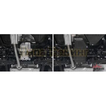 Защита редуктора сталь 2 мм АвтоБРОНЯ для Hyundai Tucson, V - 1.6T(177л.с); 2.0; 2.0d; полный привод 2015-2018/Hyundai Tucson, V - 2.0; 2.0d; 2.4; полный привод 2018-2021/Kia Sportage, V - 1.6T(177л.с); 2.0; 2.0d; полный привод 2016-2018/Kia Sportage, V - 2.0; 2.0d 2018-2021