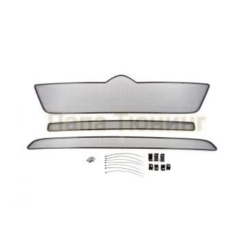 Защита радиатора Arbori черная сота 10 мм 3 штуки для Citroen Jumper 2015-