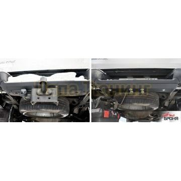 Защита заднего бампера сталь АвтоБроня для Volkswagen Amarok, V - 2.0d 2010-2016/Volkswagen Amarok, V - 2.0d 2016-