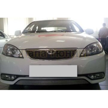 Защита радиатора хром РусСталь для Daewoo Gentra 2013-2015