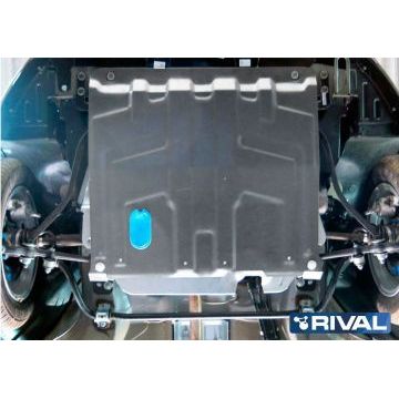 Защита картера + КПП Rival алюминий 4 мм для Lada Granta, V - все 2011-