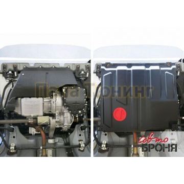 Защита картера + КПП сталь 2 мм АвтоБРОНЯ для Datsun Mi-DO, V - 1.6; увеличенная 2015-2020/Datsun On-DO, V - 1.6; увеличенная 2014-2020/Lada Granta, V - все; увеличенная 2011-/Lada Kalina, V - все; увеличенная 2007-2018/