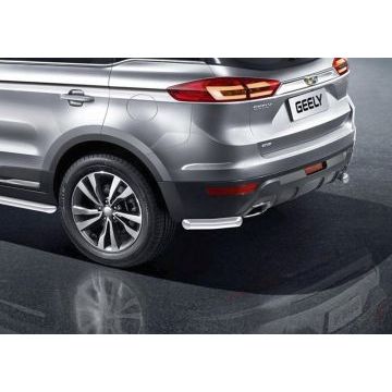 Защита задняя уголки 57 мм Rival для Geely Atlas 2018-2024