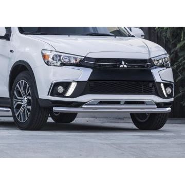 Защита передняя двойная 57-42 мм Rival для Mitsubishi ASX 2017-