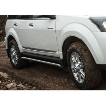 Защита штатных порогов 57 мм Rival для Great Wall Hover H3/DW Hower H3 2014-