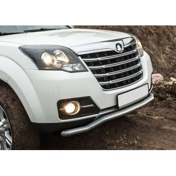 Защита передняя волна 57 мм Rival для Great Wall Hover H3/DW Hower H3 2014-