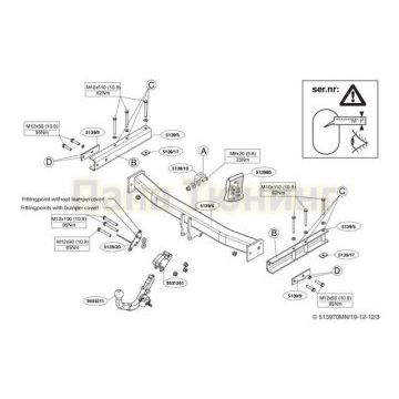Фаркоп Brink шар BMA съёмный автомат для Audi Q5 2008-2016