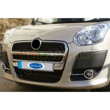 Накладки на решетку радиатора 2 части Omsa_Line для Fiat Doblo 2010-2015 Накладки на решетку радиатора 2 части Omsa_Line для Fiat Doblo 2010-2015