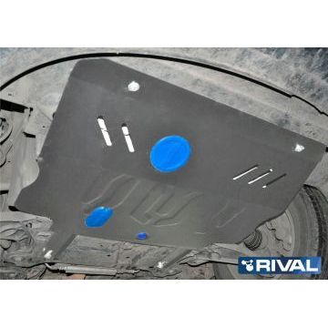 Защита картера и КПП Rival для 2,4 АКПП алюминий 4 мм для Fiat Freemont 2013-2016